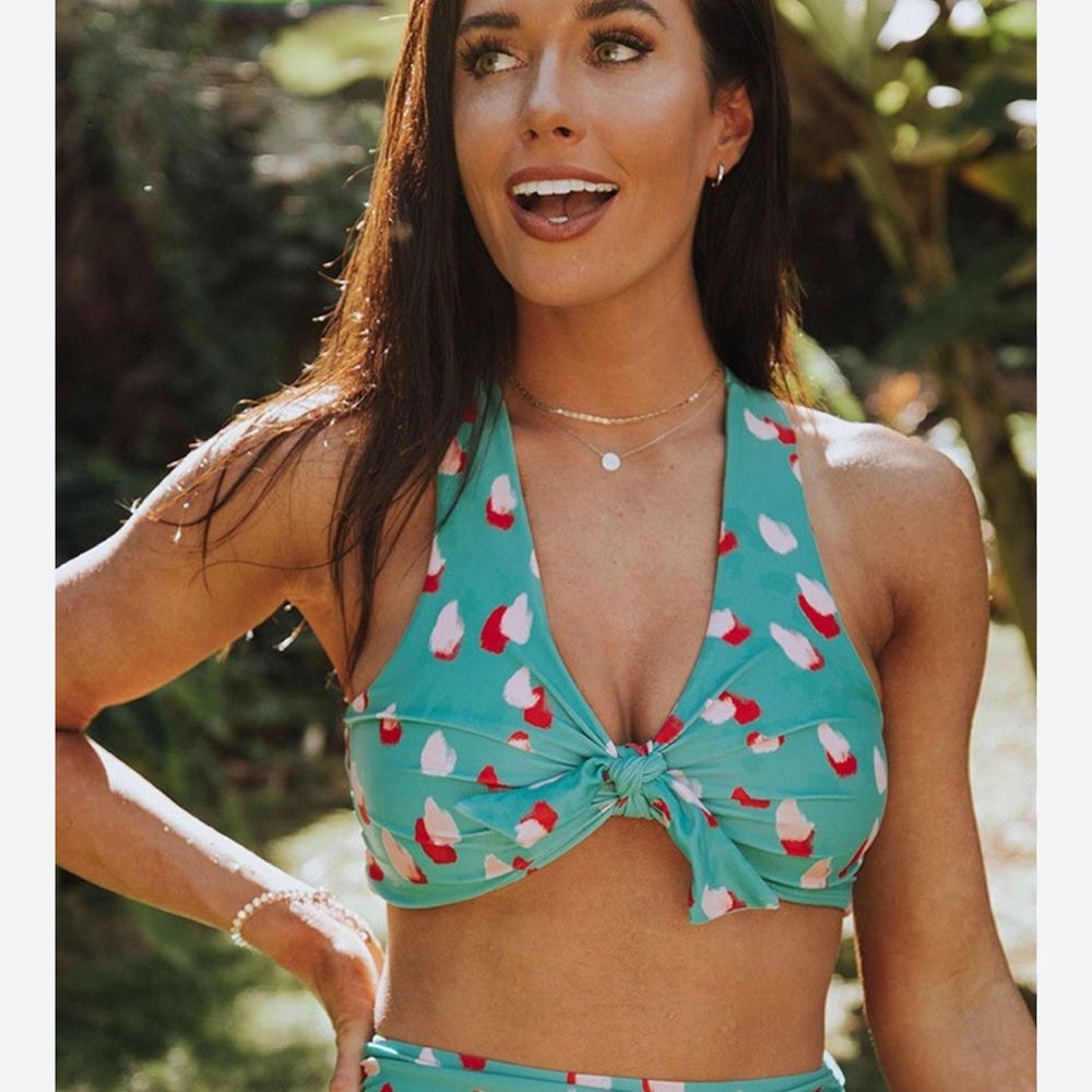 Albion Teal and Red Bikini